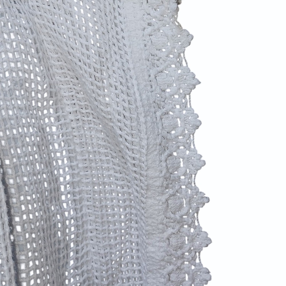 Seaspice Crochet Swim Cover Up Womens L Peruvian Cotton Beach Vacation Resort - Picture 6 of 9